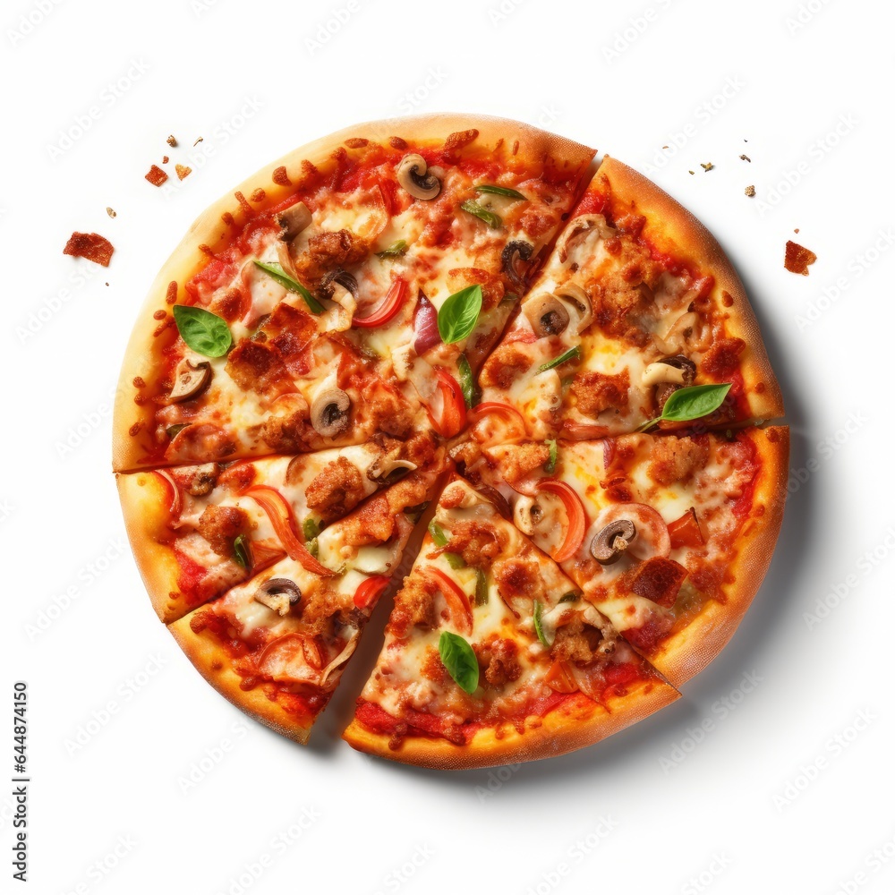 pizza isolated on white background pizza isolated on white background