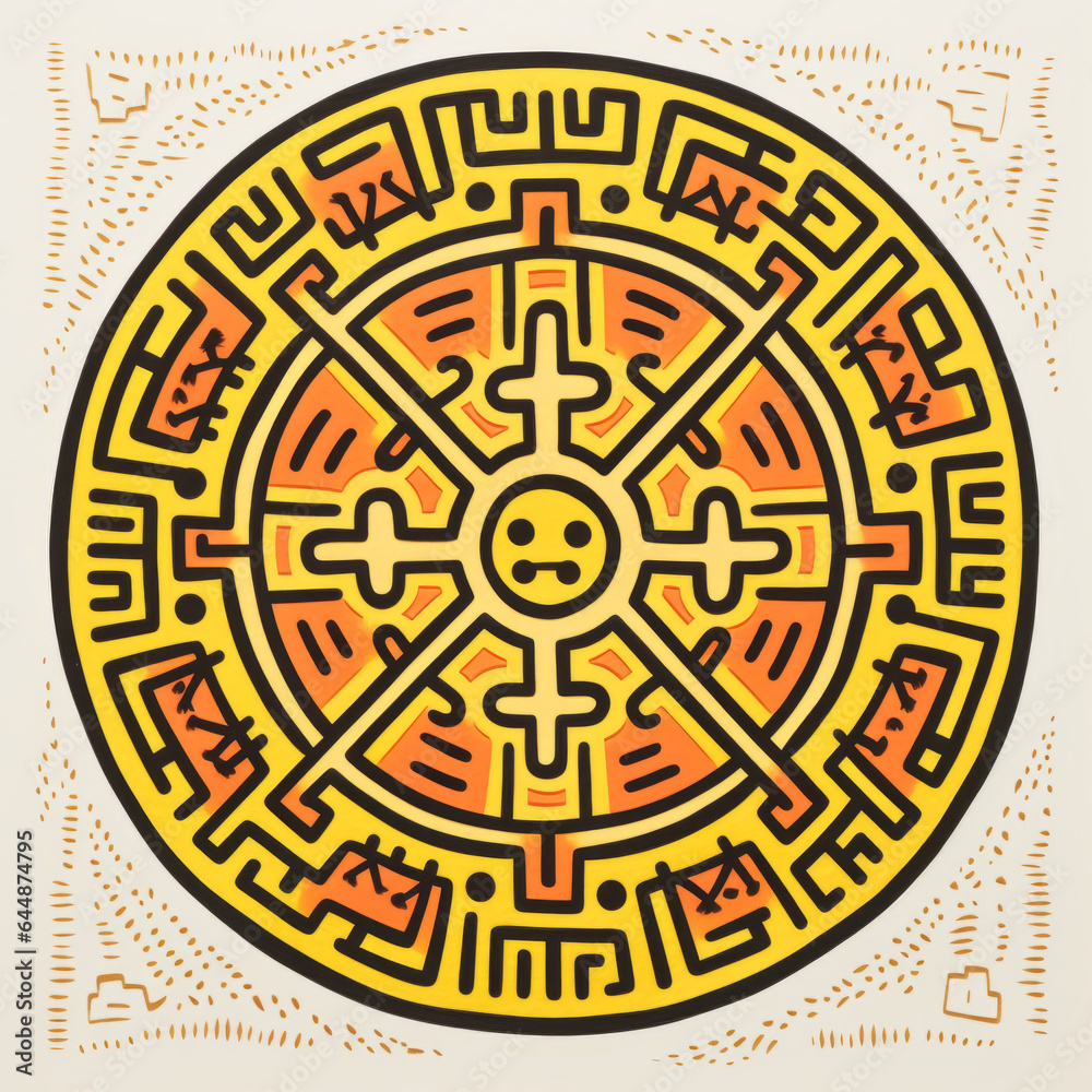 circle maze logo background 2