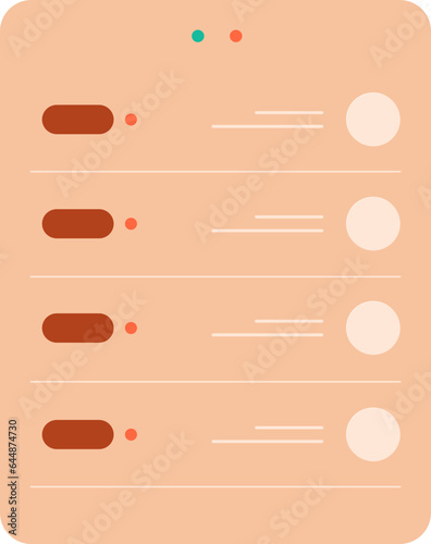 Orange Electronic Voting Machine (EVM) Vector.