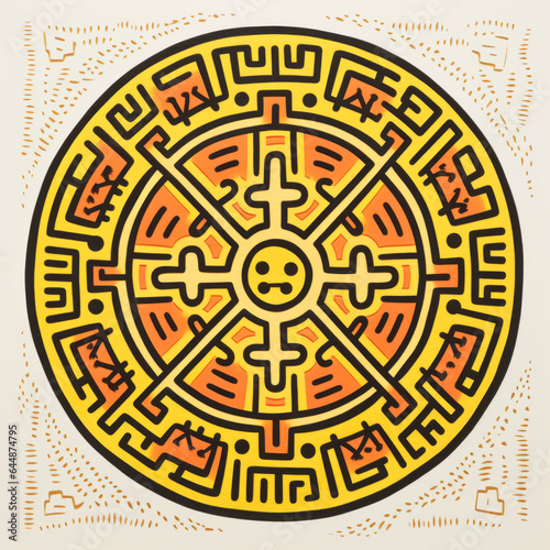 circle maze logo background 2