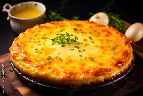 Delicious Cheese Pie with Oven-Grilled Sauce