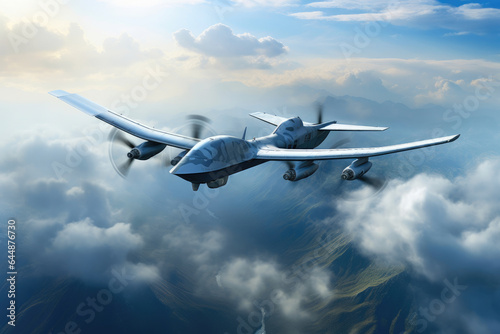 US Military Unmanned Aerial Vehicle Aloft