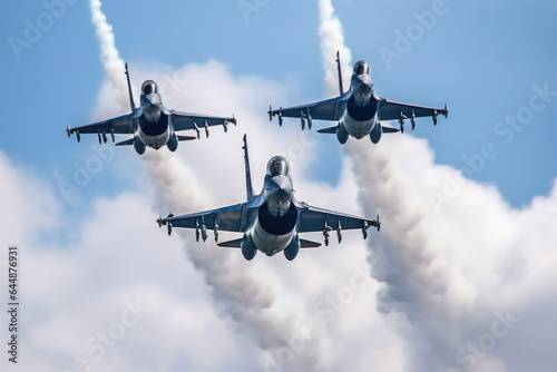 Skyward Symphony: Military Jets Performing
