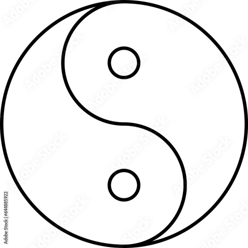 Isolated Taoism Symbol Or Icon.