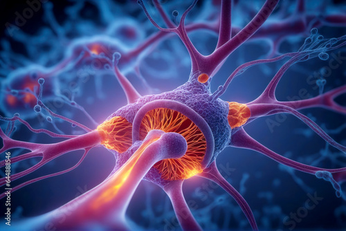 Nanomolecular structure of human nerves