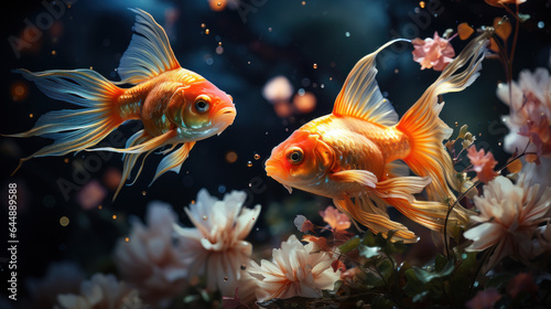 goldfish swimming © adince