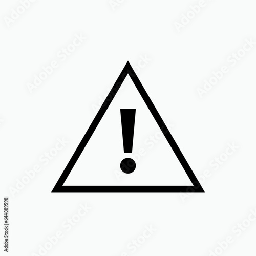 Risk Icon. Warning, Exclamation Symbol