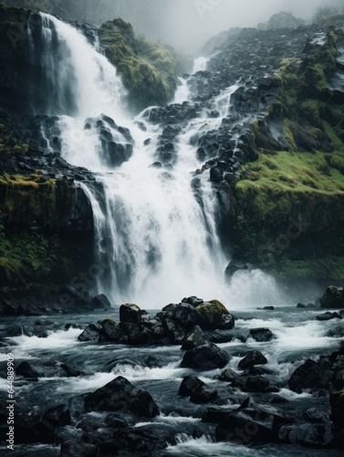 vertical wallpaper. waterfall.