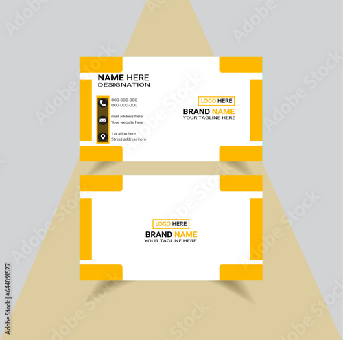  Modern creative business card and double sided business card design template .