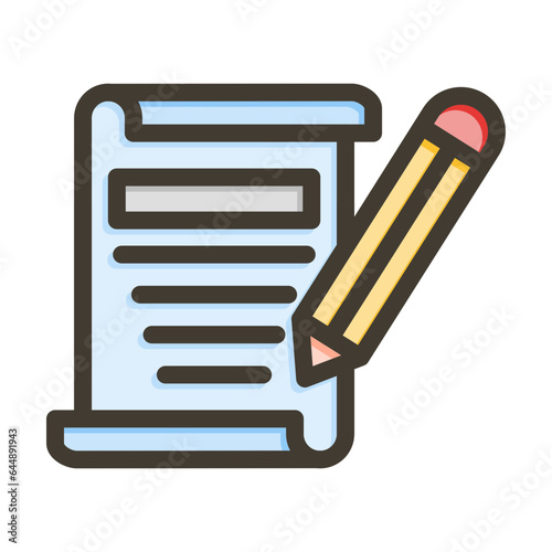 Declare Vector Thick Line Filled Colors Icon Design Vector Thick Line Filled Colors Icon Design
