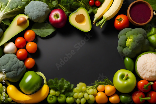 World Vegan Day Background with Copy Space for Vegan design