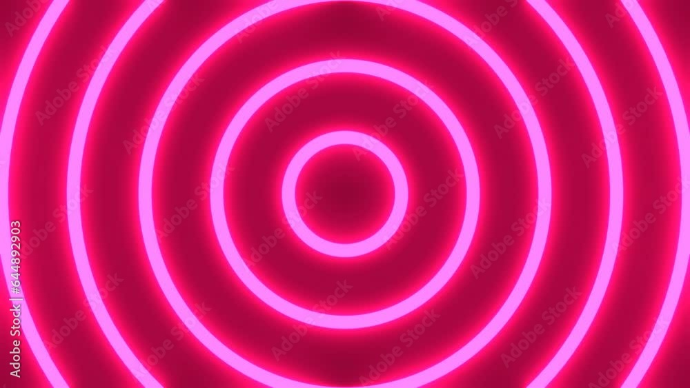 Abstract background with pink neon circles.
Loopable 3D animation for background.
