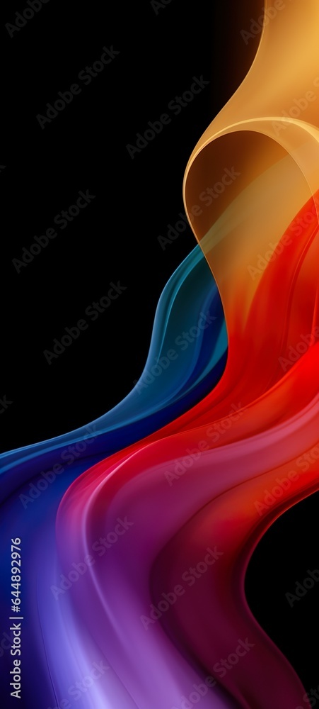 Naklejka premium Abstract background for iPhone made with Ai generative technology