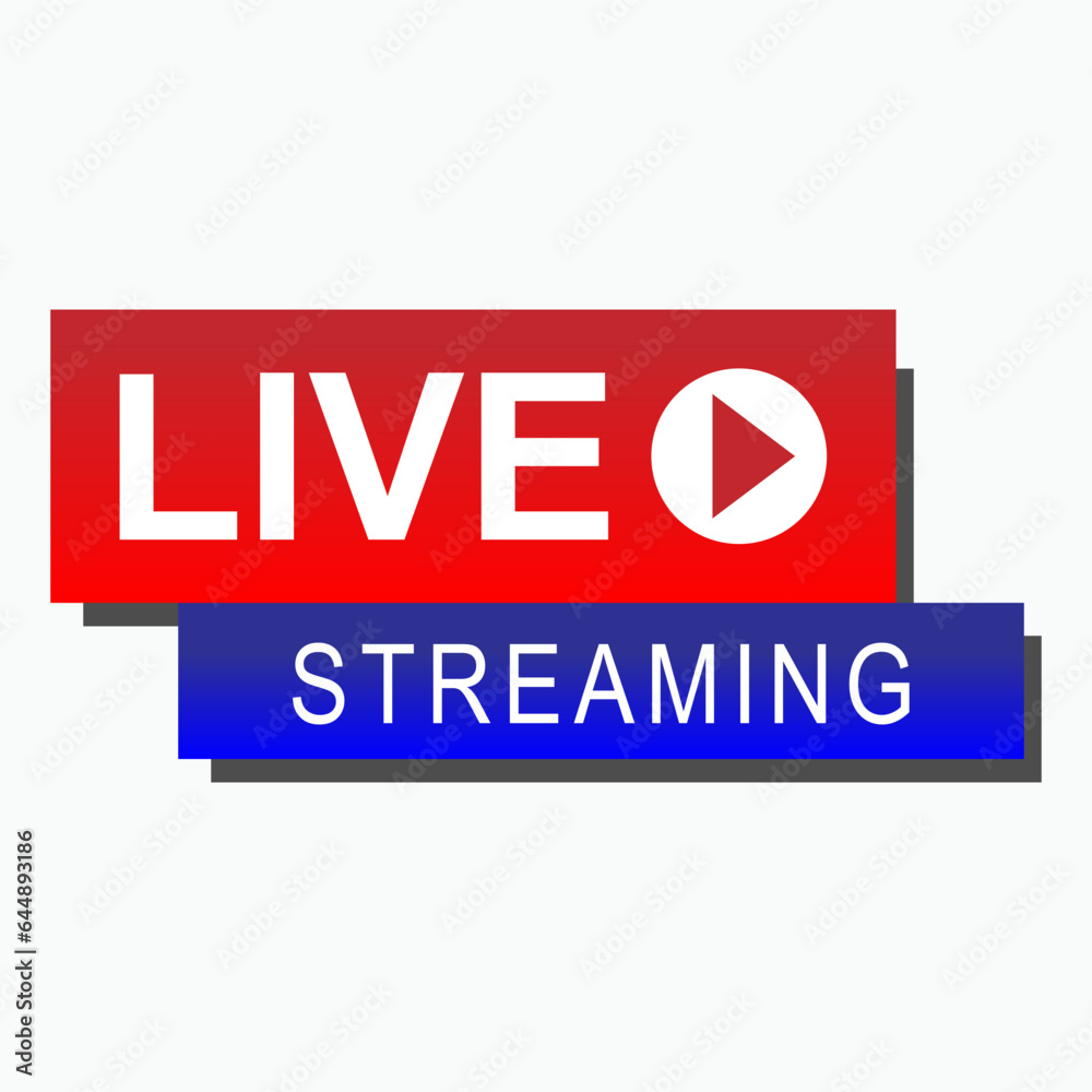 Live Streaming Icon. Broadcast Direct Symbol - Vector. Live Streaming Icon. Broadcast Direct Symbol - Vector.