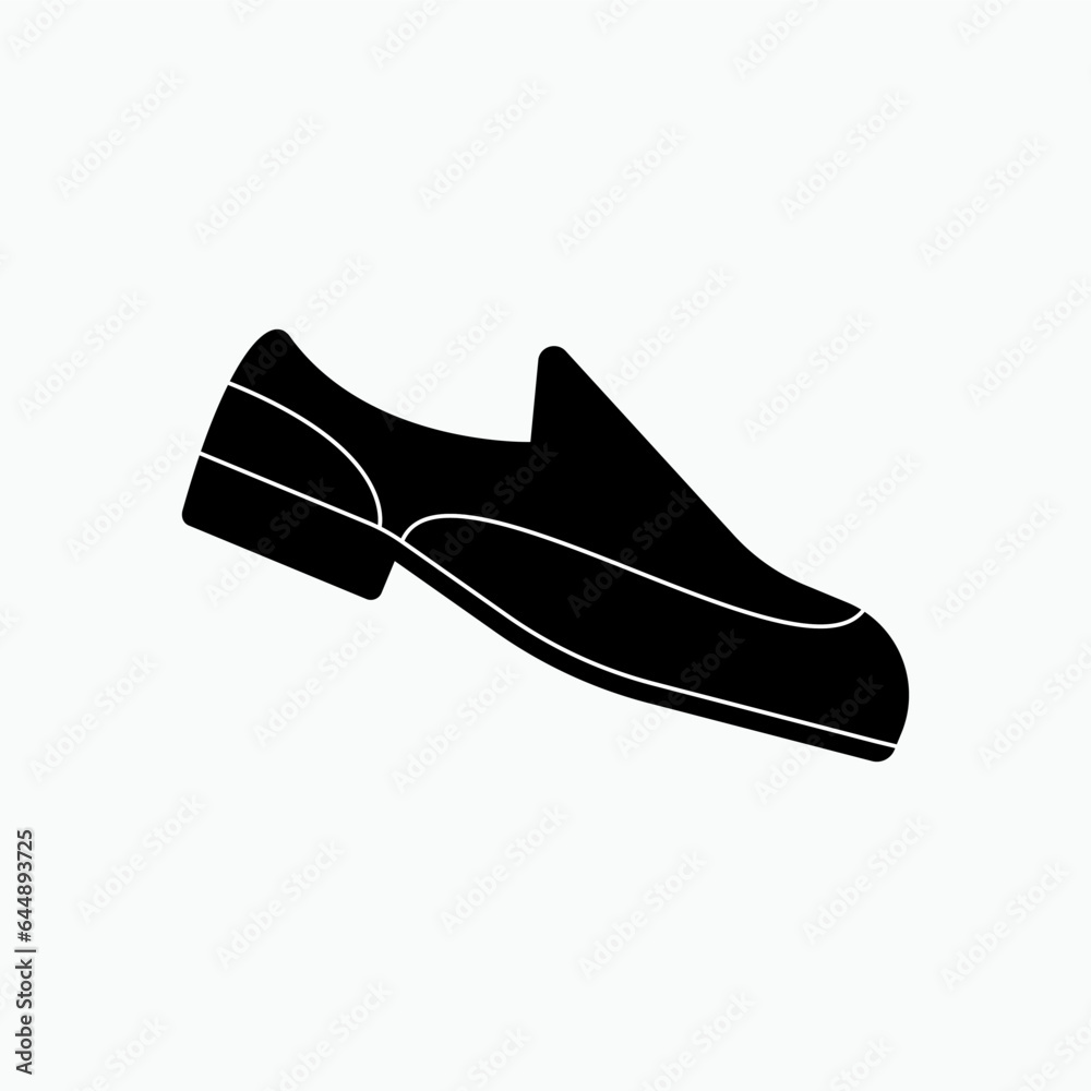 Formal Shoes for Man Icon. Office Worker. Footwear Symbol - Vector. Formal Shoes for Man Icon. Office Worker. Footwear Symbol - Vector.