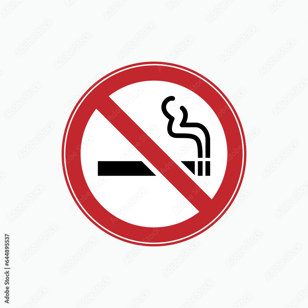 No Smoking Icon. Bad Habit Illustration for Health. Applied as Trendy Symbol for Design Elements, Websites, Presentation and Application - Vector. No Smoking Icon. Bad Habit Illustration for Health. Applied as Trendy Symbol for Design Elements, Websites, Presentation and Application - Vector.