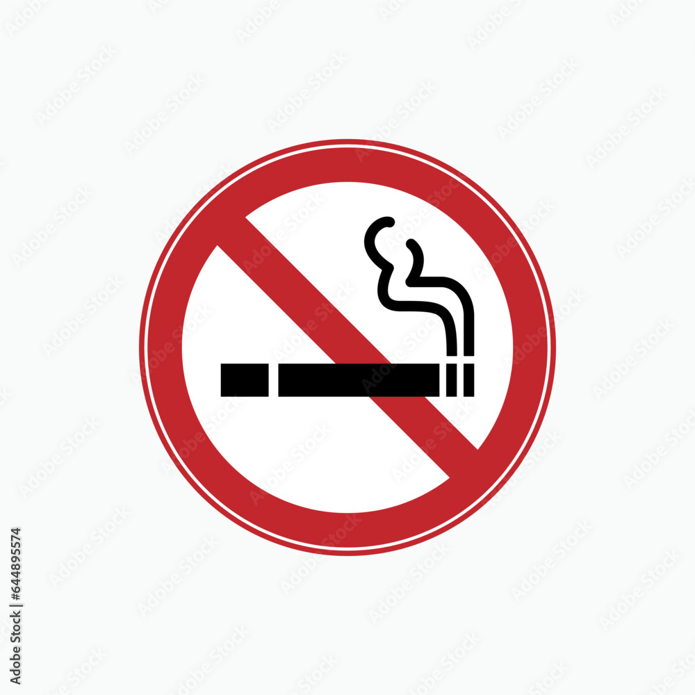 No Smoking Icon. Bad Habit Illustration for Health. Applied as Trendy Symbol for Design Elements, Websites, Presentation and Application - Vector. No Smoking Icon. Bad Habit Illustration for Health. Applied as Trendy Symbol for Design Elements, Websites, Presentation and Application - Vector.