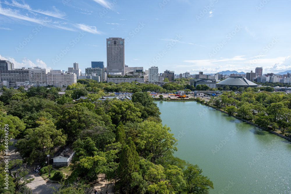 広島城 - 天守閣からの眺望