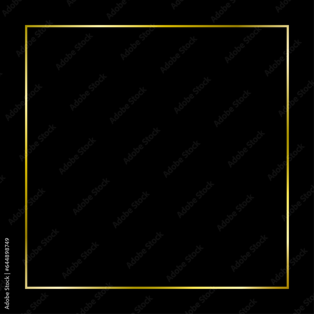 Background material with a gold frame on a black background.