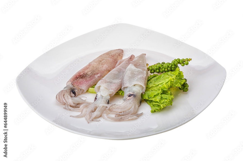 Raw calamari Raw calamari