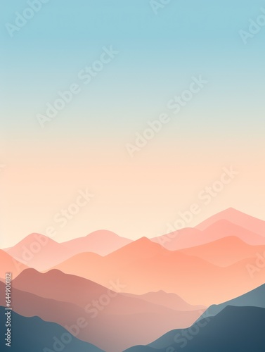 vertical wallpaper. mountains silhouettes.