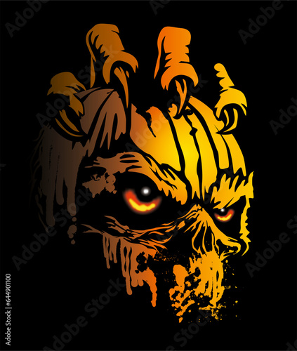 Illustration Halloween Kürbis