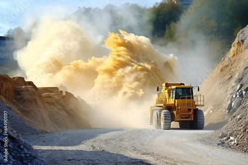 Machine bulldozer equipment industrial quarry