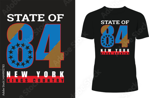 State OF 84 Tshirt Design