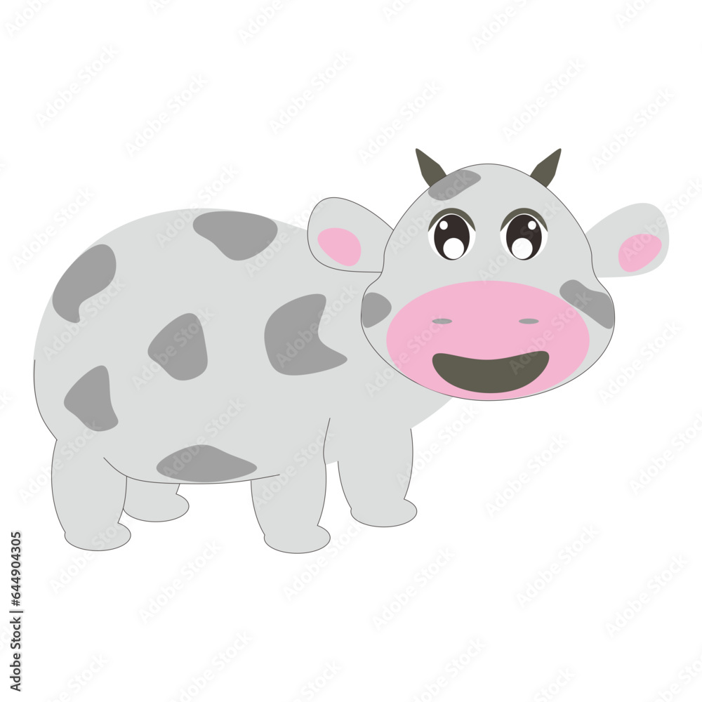 illustration cow