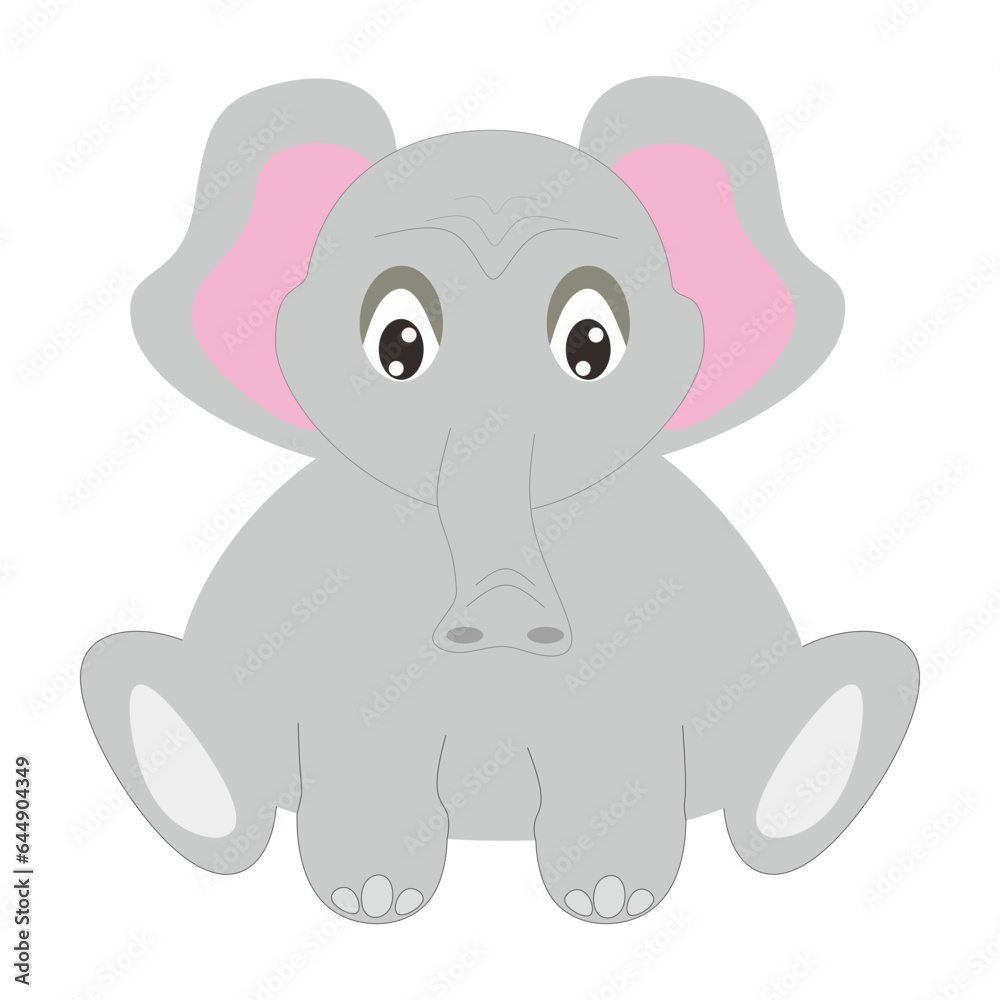 Naklejka premium illustration elephant