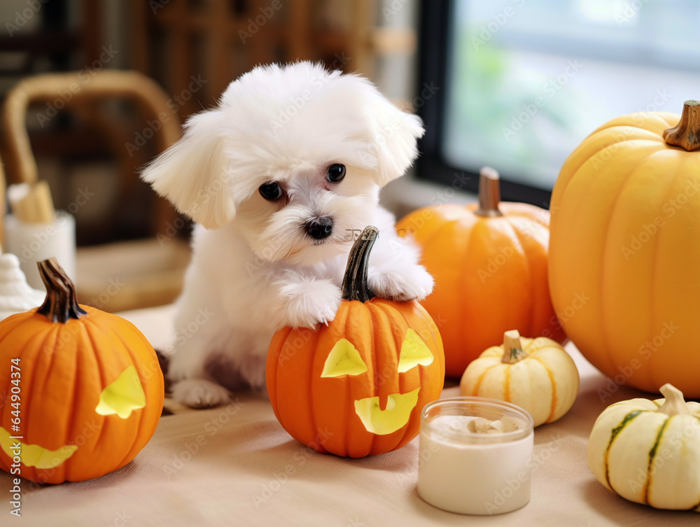 An AI generated Heartwarming Photo Of The Cutest Maltese Puppy Carving an-ai-generated-heartwarming-photo-of-the-cutest-maltese-puppy-carving