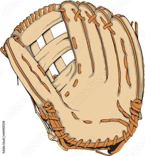 illustration of a baseball glove