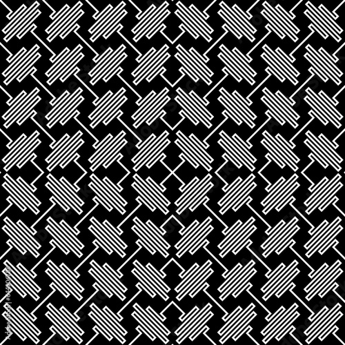 Square waves. Zigzag lines. Jagged stripes. Seamless surface pattern design with wavy linear ornament. Repeated diagonal curves wallpaper. Digital paper for page fills, web designing, textile print.