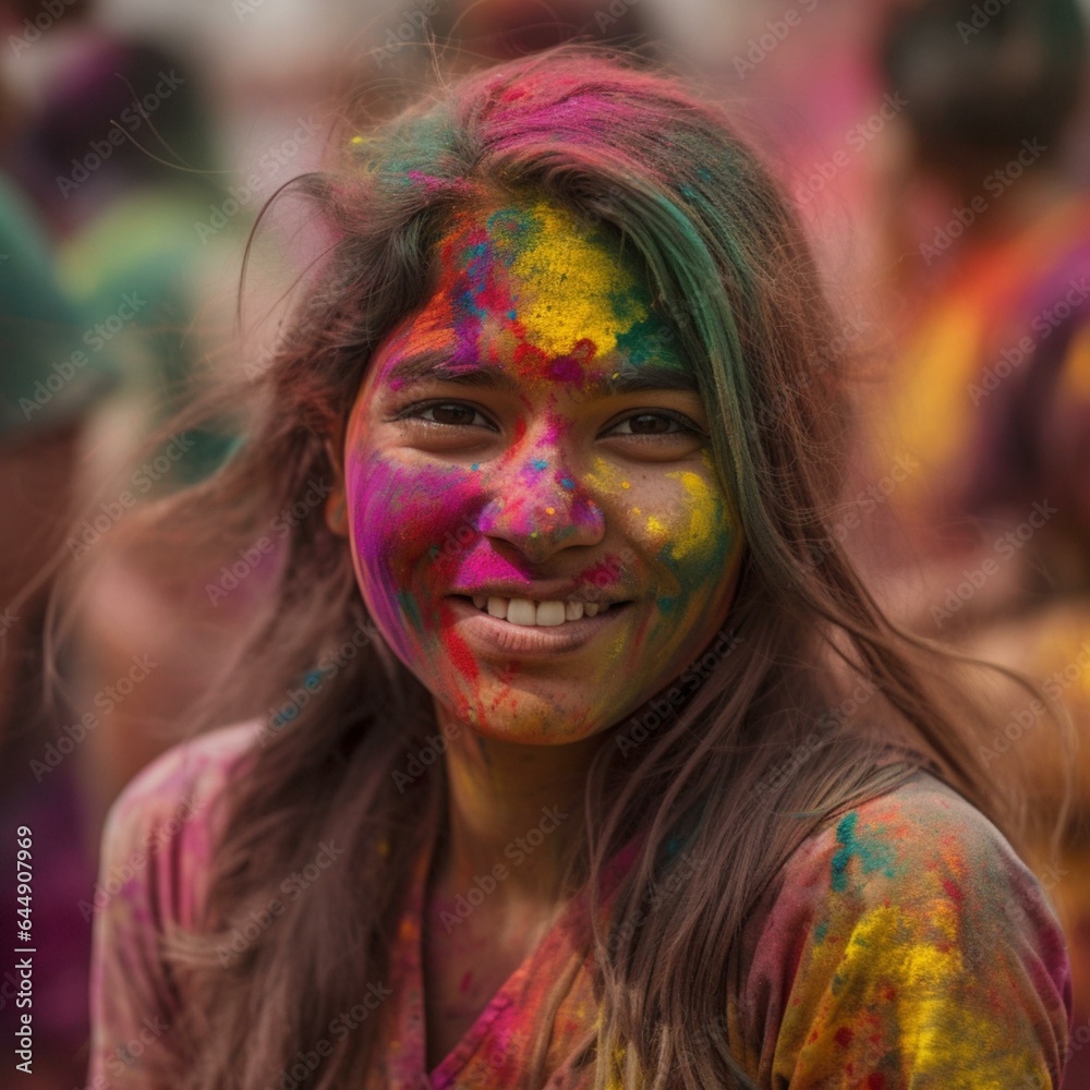 A woman in a carnival