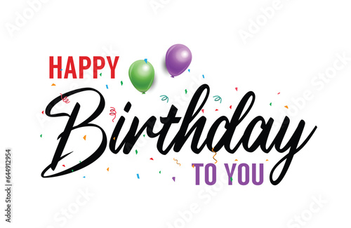 happy birthday simple text