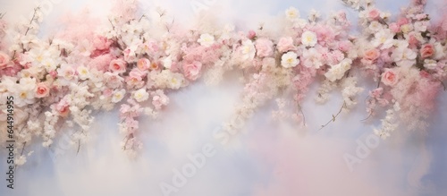 Non traditional wedding location isolated pastel background Copy space