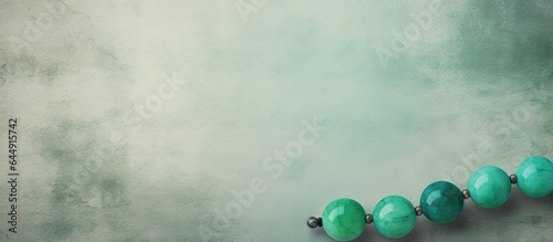 Bracelet made of jade on a isolated pastel background Copy space photo
