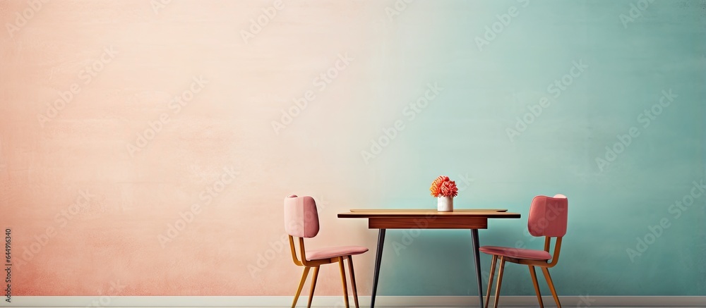 furniture for sitting isolated pastel background Copy space