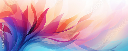 Abstract flower banner design with copy space, symbolic spring and summer backdrop © MichaelJBerlin