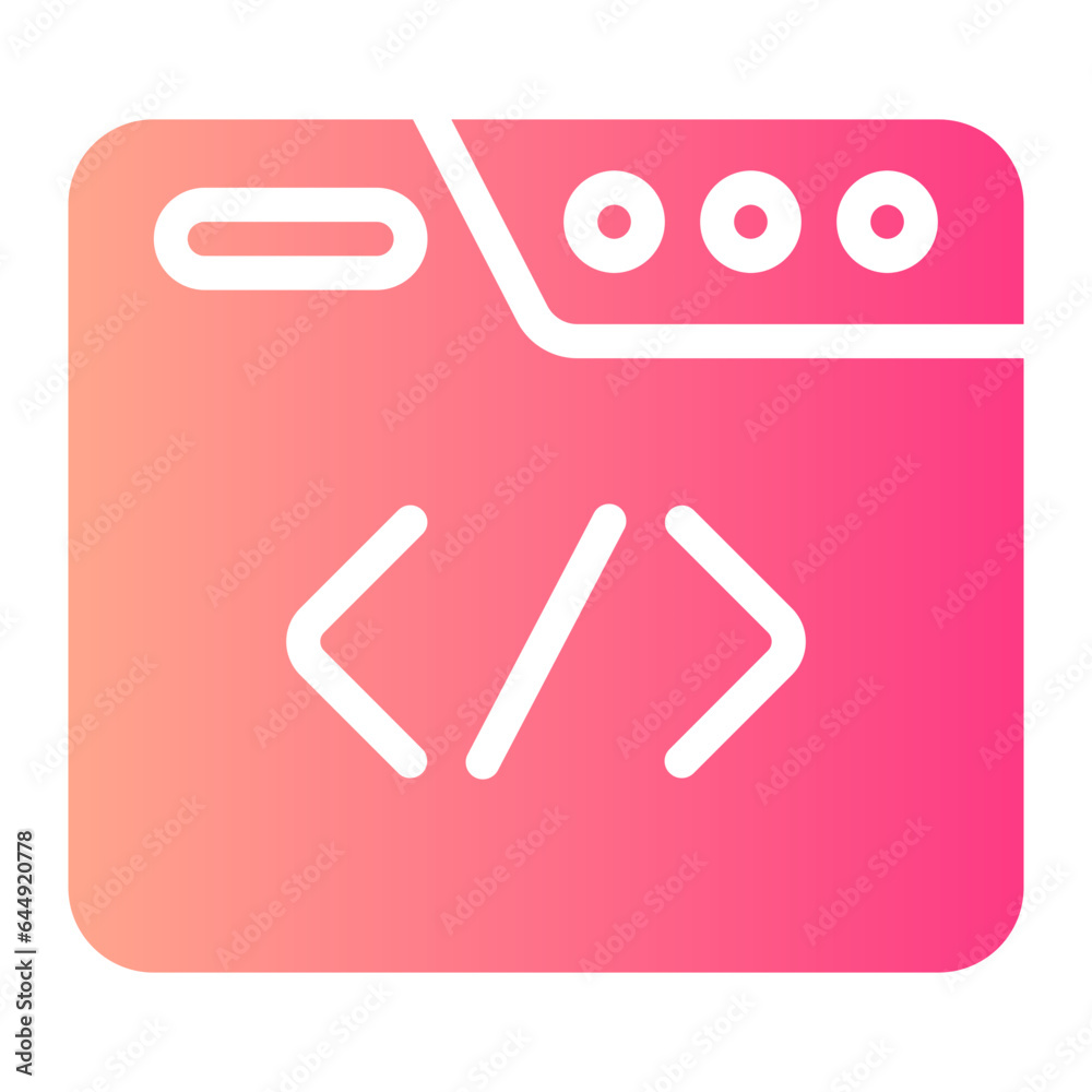 programming gradient icon programming gradient icon