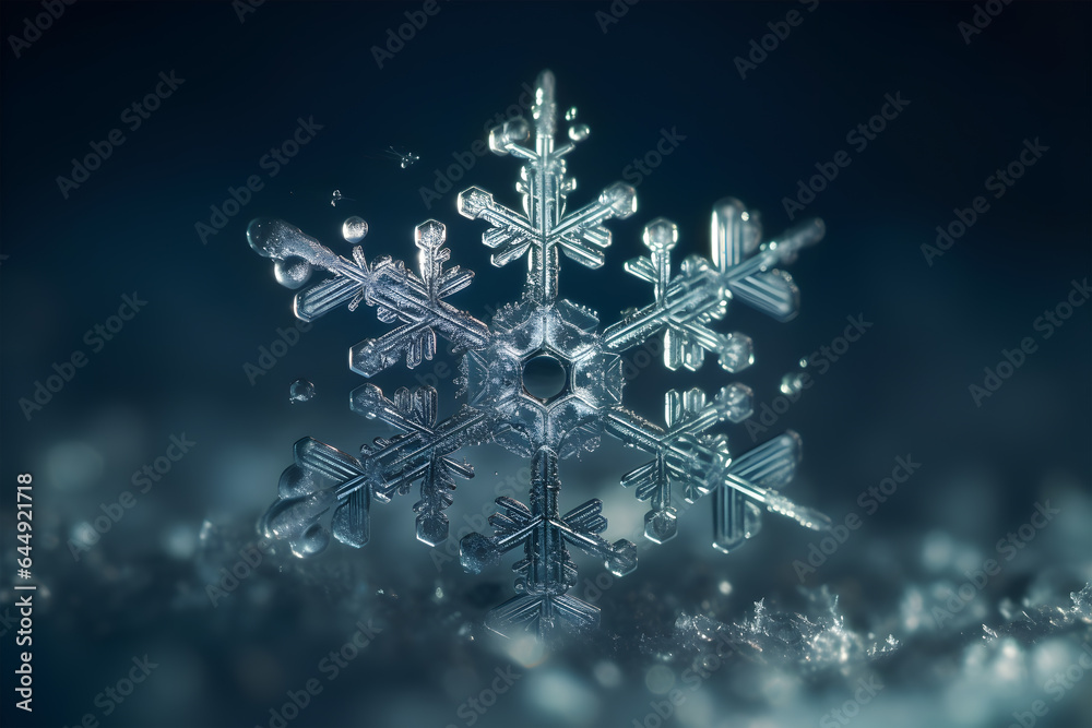 Snowflake shot on a macro lens.