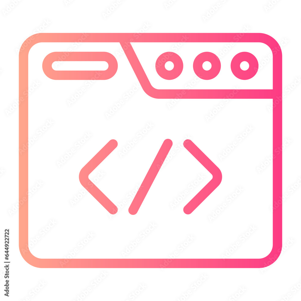 programming gradient icon programming gradient icon