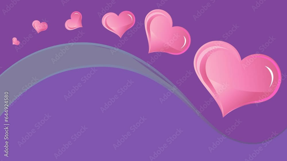 Image of a heart on a colored background. Valentine card. Animation. Image of a heart on a colored background. Valentine card. Animation.