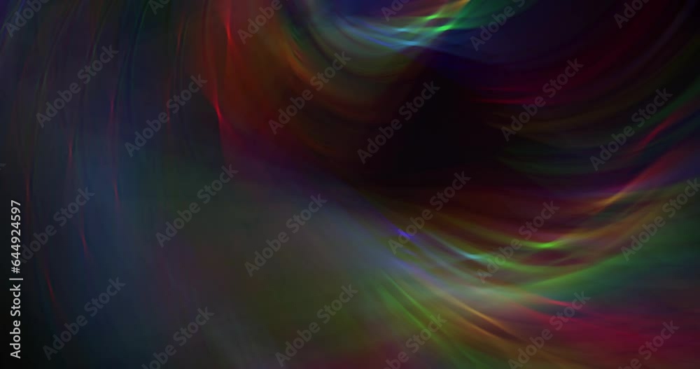 Vidéo Stock Multi-colored rays of light twist and flicker in 3D ...