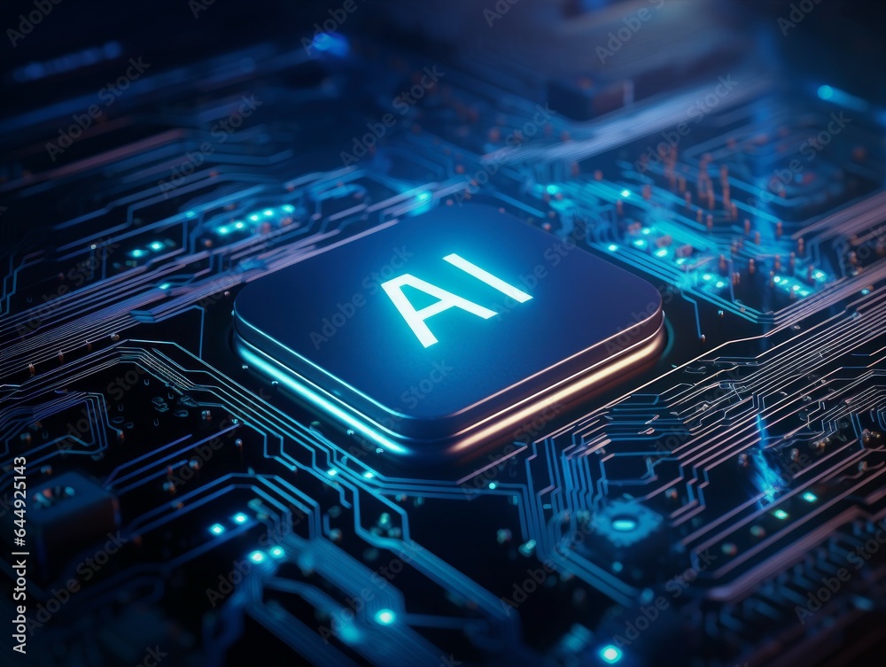 Fototapeta premium AI, Artificial Intelligence concept,conceptual image. Business, modern technology, internet and networking concept