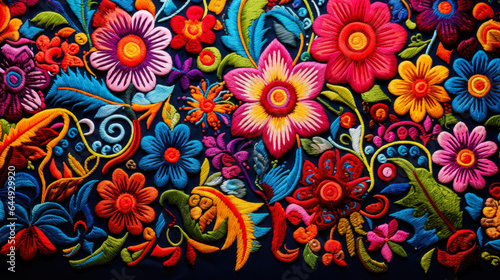 Tableau sur toile hispanic textile