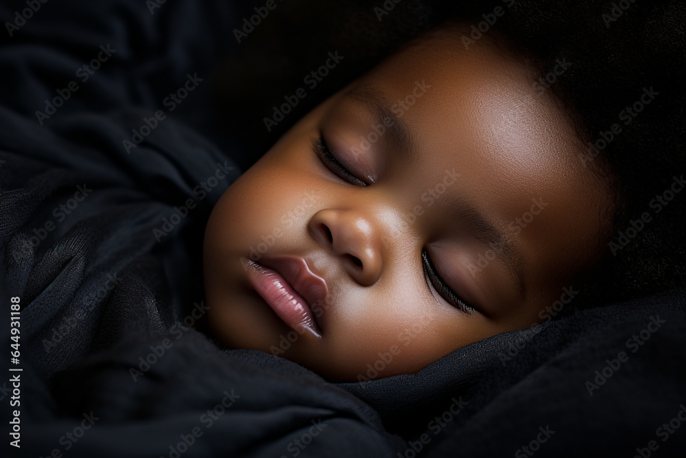 cuttle black baby sleeping in black bedding cuttle black baby sleeping in black bedding