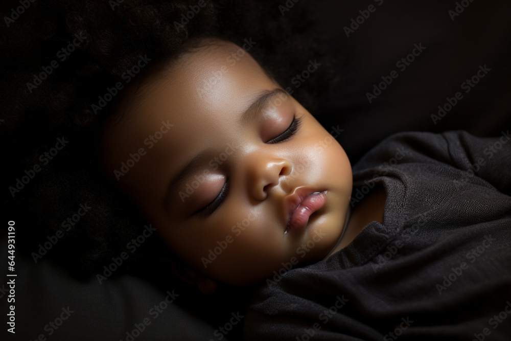 cuttle black baby sleeping in black bedding cuttle black baby sleeping in black bedding