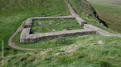 Milecastle 39 ruins on Hadrian's wall
