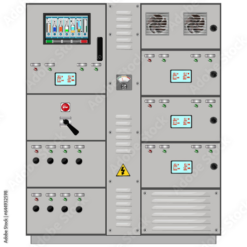 Control Panel. Production control panel and control of computer devices. Touchpad. 